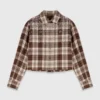 Camicia a quadri con strass