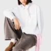 Camicia con colletto all’uncinetto