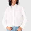 Camicia con colletto all’uncinetto