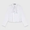 Camicia con colletto all’uncinetto