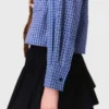 Camicia con colletto rimovibile con strass