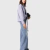 Camicia con fiocco a righe