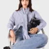 Camicia con fiocco a righe