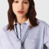 Camicia con fiocco a righe