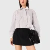 Camicia con strass e cravatta rimovibile Camicia con strass e cravatta rimovibile