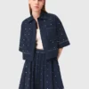 Camicia corta con borchie