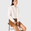 Camicia corta con perline Camicia corta con perline