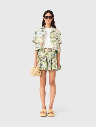Camicia corta fantasia