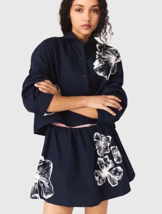 Camicia corta in cotone