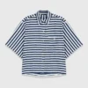 Camicia corta in misto lino Camicia corta in misto lino