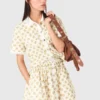 Camicia fantasia con bordi in croquet