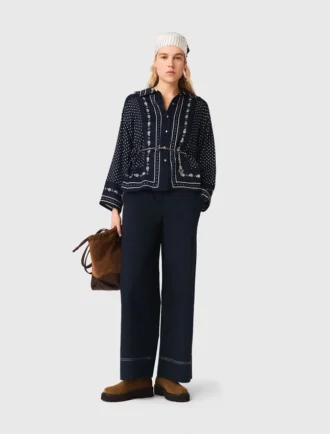 Camicia fluida stampata