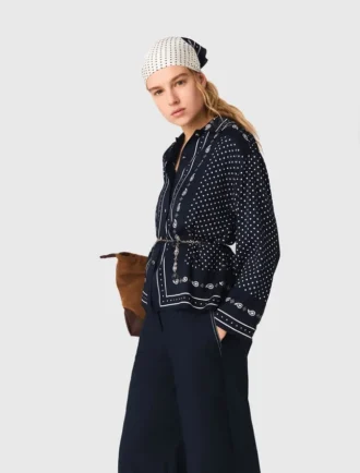 Camicia fluida stampata