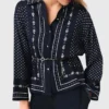 Camicia fluida stampata