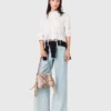 Camicia in cotone con strass Camicia in cotone con strass