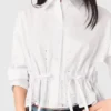 Camicia in cotone con strass Camicia in cotone con strass