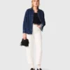 Camicia in denim con strass