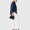 Camicia in denim con strass