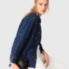Camicia in denim con strass