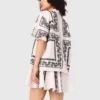 Camicia ricamata a maniche corte