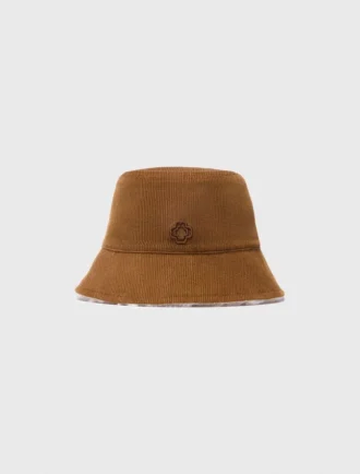 Cappello a secchiello reversibile in velluto a coste Cappello a secchiello reversibile in velluto a coste