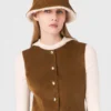 Cappello a secchiello reversibile in velluto a coste Cappello a secchiello reversibile in velluto a coste