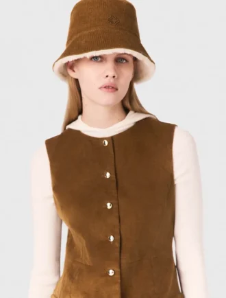 Cappello a secchiello reversibile in velluto a coste Cappello a secchiello reversibile in velluto a coste