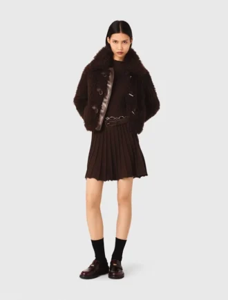 Cappotto corto arricciato