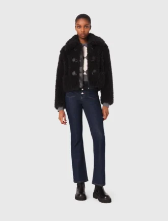 Cappotto corto arricciato