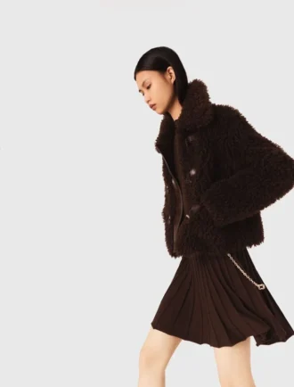 Cappotto corto arricciato
