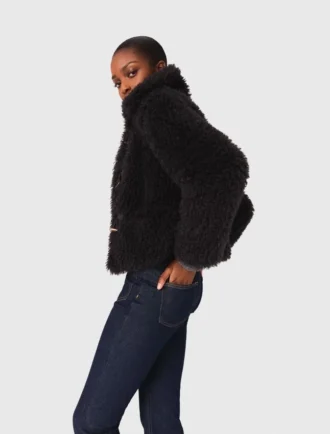 Cappotto corto arricciato