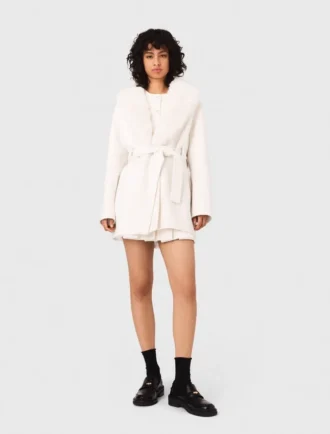 Cappotto corto con cintura