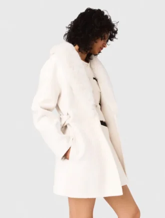Cappotto corto con cintura