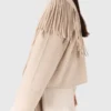 Cappotto corto in lana con sciarpa rimovibile Cappotto corto in lana con sciarpa rimovibile
