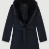 Cappotto di media lunghezza double-face Cappotto di media lunghezza double-face