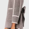 Cappotto double-face con bordino Cappotto double-face con bordino