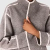 Cappotto double-face con bordino Cappotto double-face con bordino