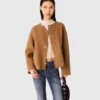 Cappotto double-face con collo rimovibile Cappotto double-face con collo rimovibile