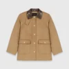 Cappotto in lana con cappuccio rimovibile