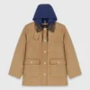 Cappotto in lana con cappuccio rimovibile