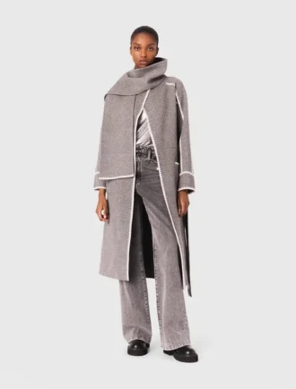 Cappotto lungo double-face