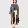 Cappotto lungo double-face con strass Cappotto lungo double-face con strass