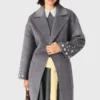 Cappotto lungo double-face con strass Cappotto lungo double-face con strass
