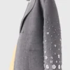Cappotto lungo double-face con strass Cappotto lungo double-face con strass