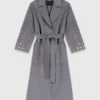 Cappotto lungo double-face con strass Cappotto lungo double-face con strass