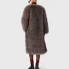 Cappotto lungo in pelliccia sintetica