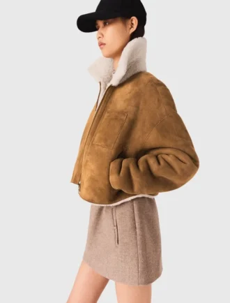 Cappotto reversibile in shearling