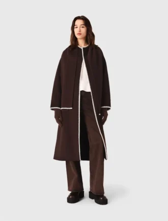 Cappotto reversibile ricamato