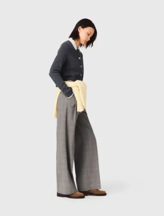 Cardigan Amour a girocollo in maglia a costine