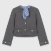 Cardigan con cravatta rimovibile Cardigan con cravatta rimovibile